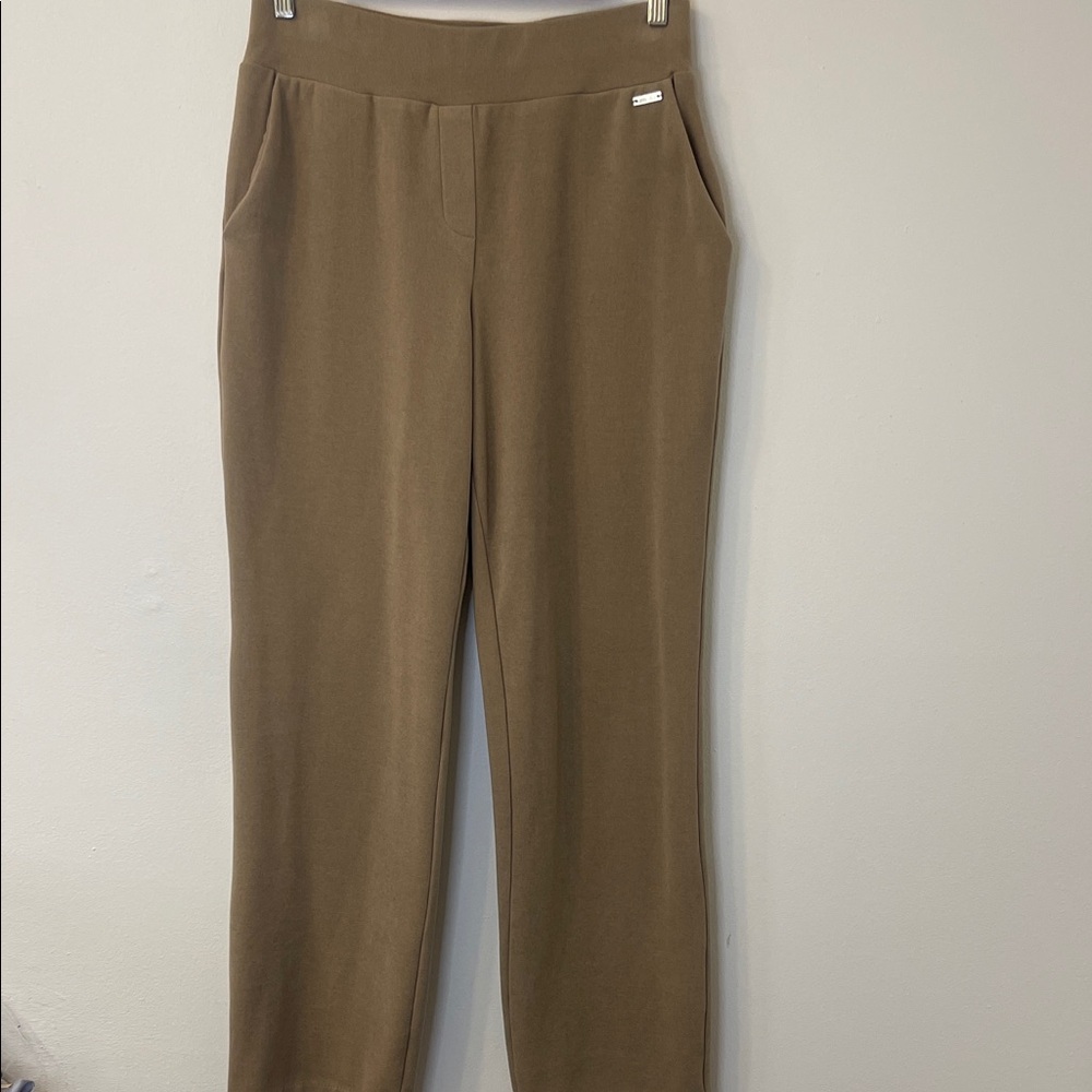 Jones New York Brown Straight Leg Pants Medium Waist 15”-18” Inseam 30” NWOT